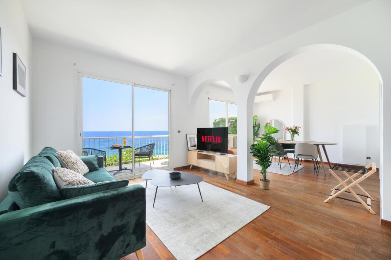 Proche Monaco, Vue Mer Et Acces A La Plage Saint-Antoine  Zewnętrze zdjęcie